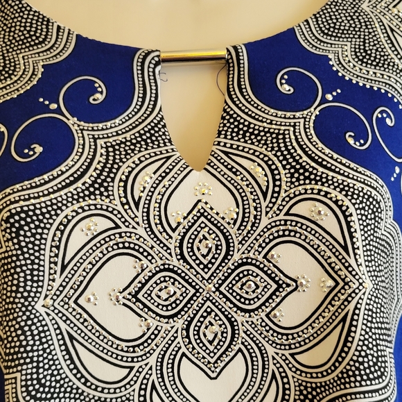 JM Collection tunic blouse - Picture 2 of 5